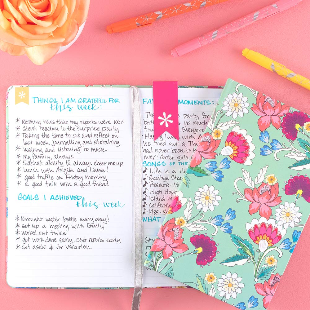 Erin Condren Designer Hardbound Cover 5x8 Notebook - College Ruled Lined Pages and a Vintage Floral Design Themed. Great for Journaling, Writing, and Taking Notes - Image 3