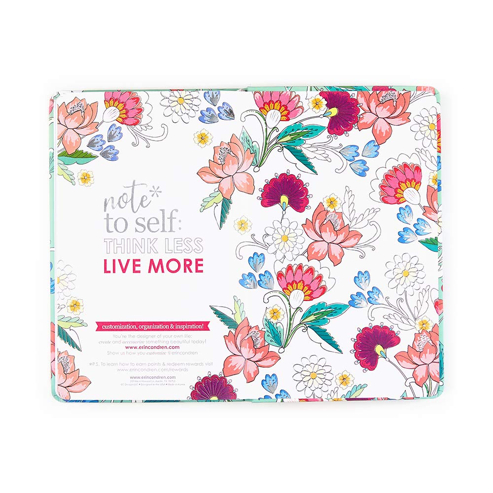 Erin Condren Designer Hardbound Cover 5x8 Notebook - College Ruled Lined Pages and a Vintage Floral Design Themed. Great for Journaling, Writing, and Taking Notes - Image 4